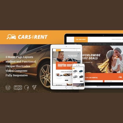 Cars4Rent | Car Rental & Taxi Service WordPress Theme
