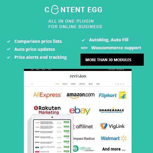 Content Egg Pro – all in one plugin for Affiliate