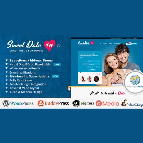Sweet Date – More than a WordPress Dating Theme